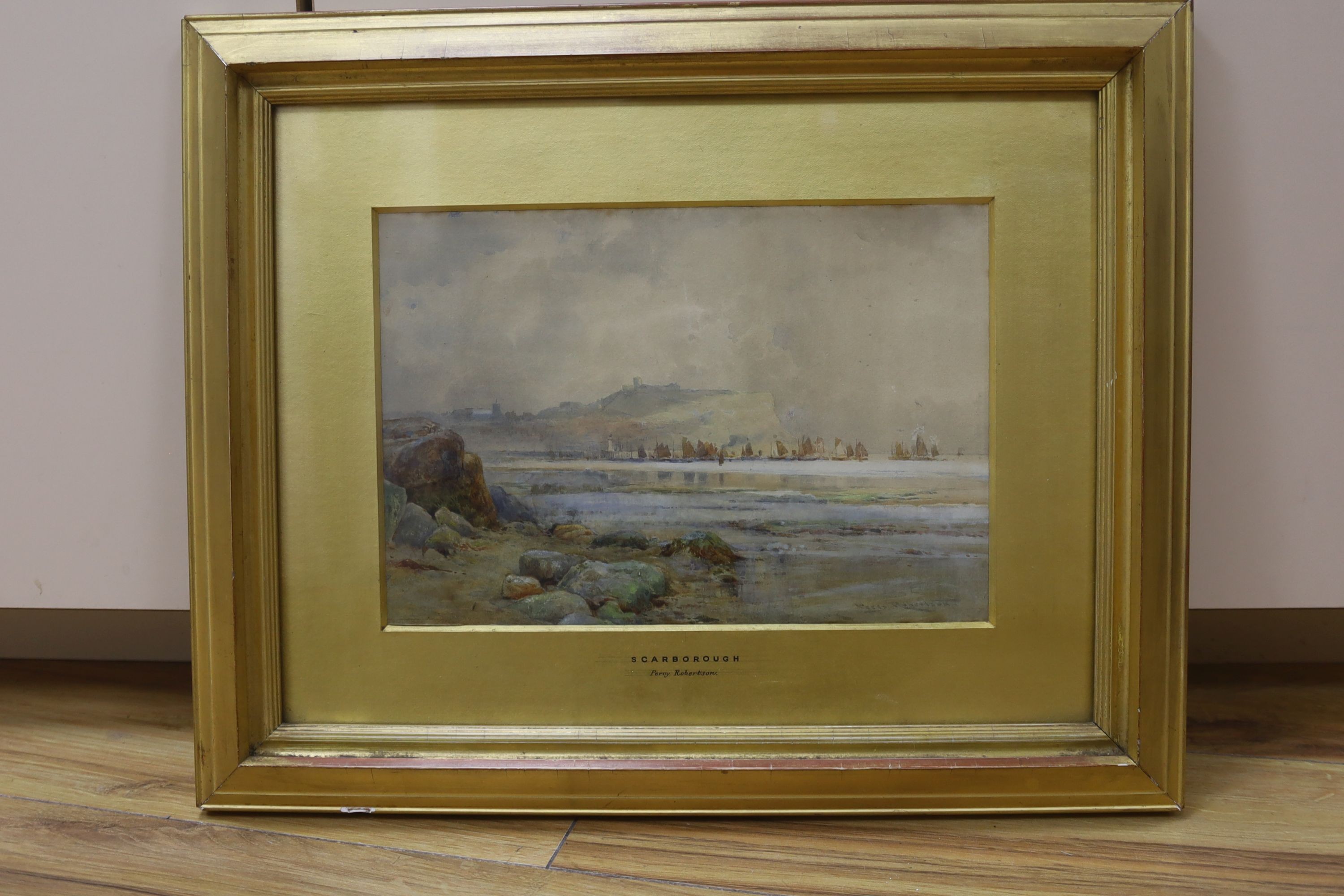 Percy Robertson (1868-1934), watercolour, 'Scarborough', signed, 18 x 26cm
